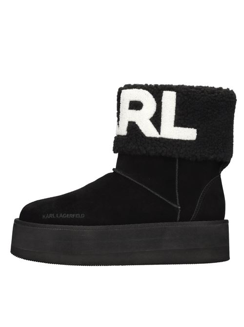 Suede ankle boots KARL LAGERFELD | KL48552NERO